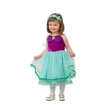 Костюм Принцесса Ариэль малютка Комплектность: платье, повязка.
Размеры: 24, 26, 28 ​
Артикул: 7069