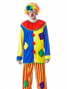 Костюм клоун с полосатыми штанами