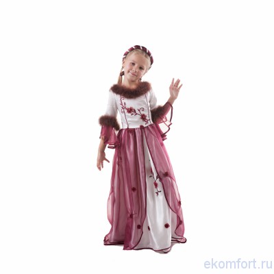 Карнавальный костюм &quot;Джульетта&quot;  детский 
В костюм входит: платье и головной убор.
Материал: атлас, бархат, велюр, органза, фатин.
